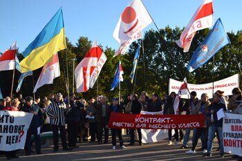 On October 7 Independent Unions Demanded Decent Work for Belarusians (photos)