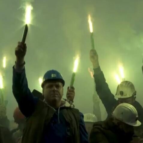 В Боснии начались массовые акции протеста шахтеров